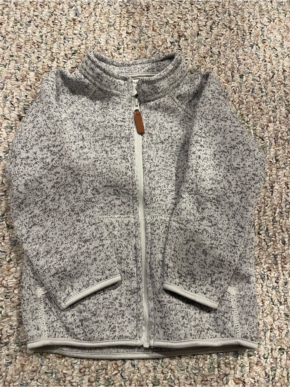 H&M Gray Speckled Full-Zip Kids Jacket
